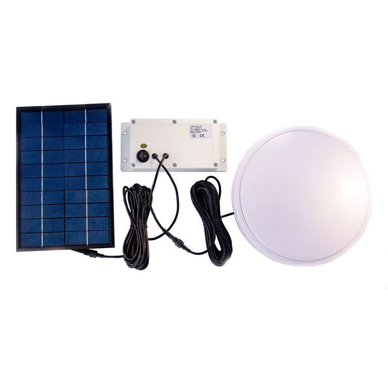 Skylight 6W Solar LED Indoor Oyster with Motion Sensor / Warm White - SLDSKY-6W