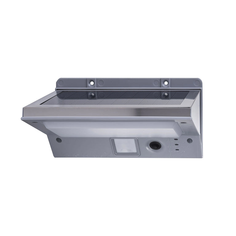 Solar LED Wall Light With Motion Sensor Stainless Steel / Warm White - SLDWL0022-4.2W/SS