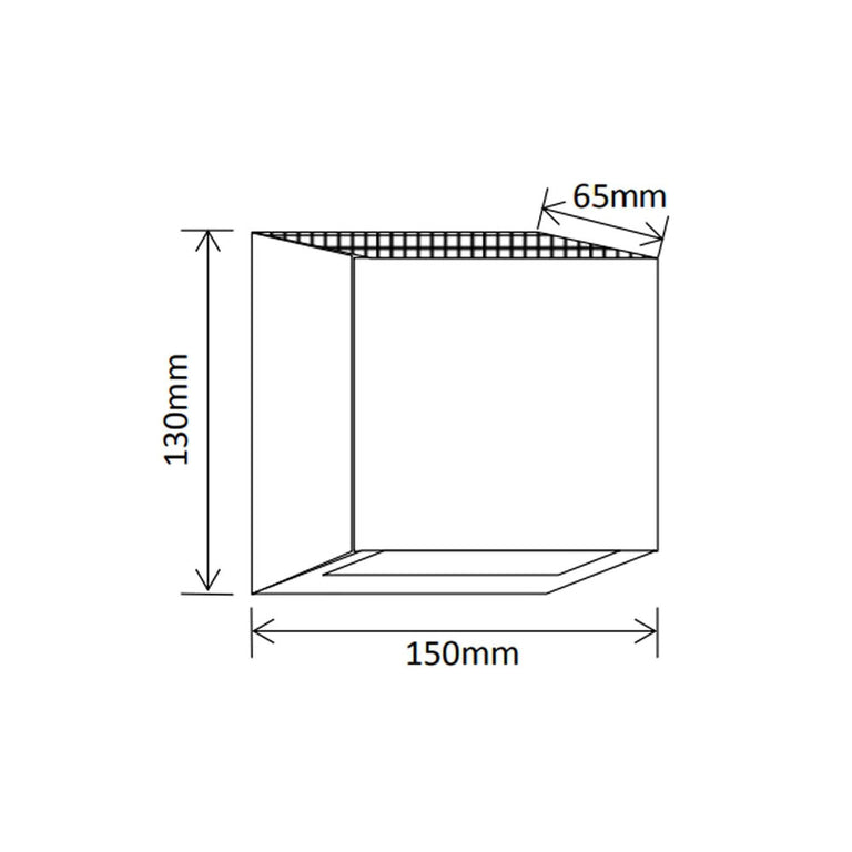 Solar LED Wall Light Silver / Warm White - SLDWL01/SIL