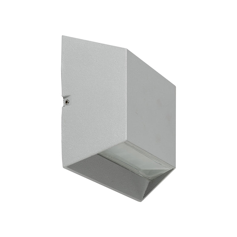 Solar LED Wall Light Silver / Warm White - SLDWL01/SIL