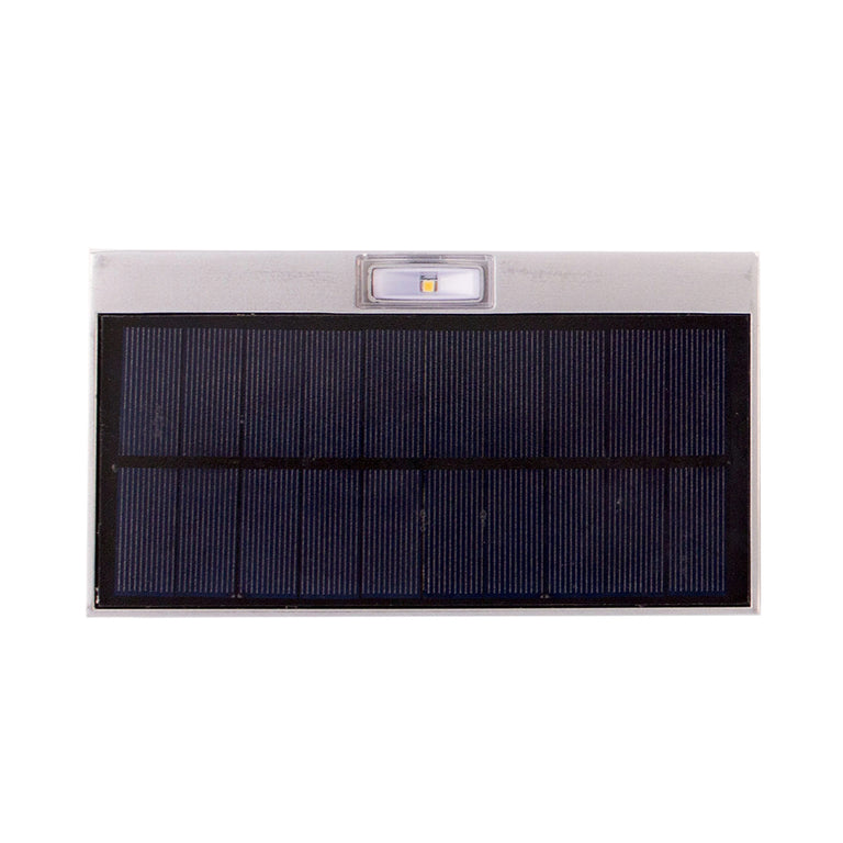 Solar Up & Down LED Wall Light Silver / Warm White - SLDWL228-3K/SIL
