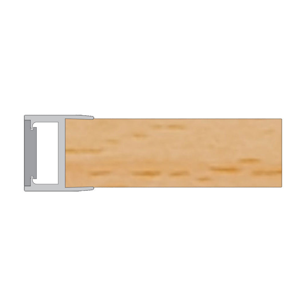 SLT LED Strip 2 Metre Square Clip On Channel Silver - SLT3010/2M