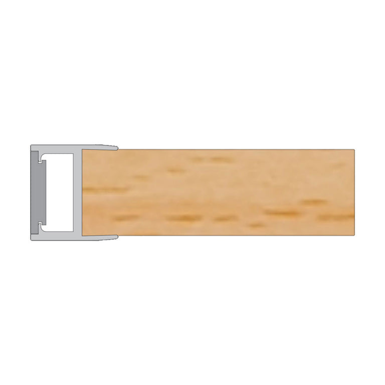 SLT LED Strip 2 Metre Square Clip On Channel Silver - SLT3010/2M