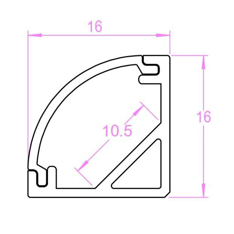 SLT LED Strip 2 Metre Corner Channel Silver - SLT5000/2
