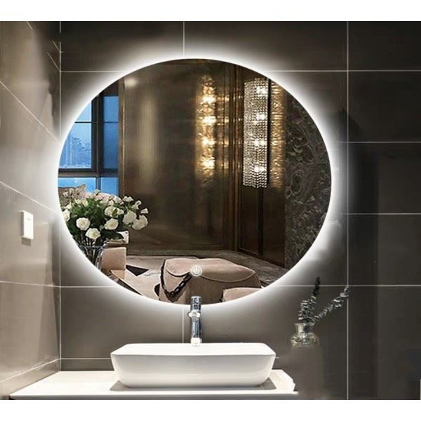 Smart Round 39W LED Bathroom Wall Mirror White / Tri-Colour - UMRR-ORB-RD750