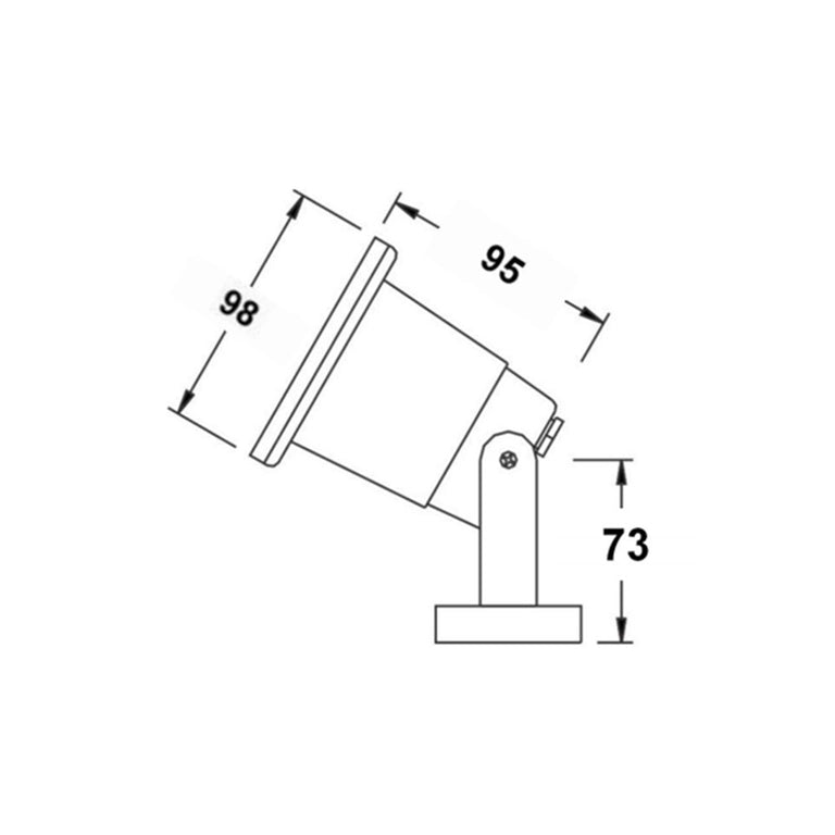 Spot 12V MR16 Pond Light 316 Stainless Steel - SMIP68ASS