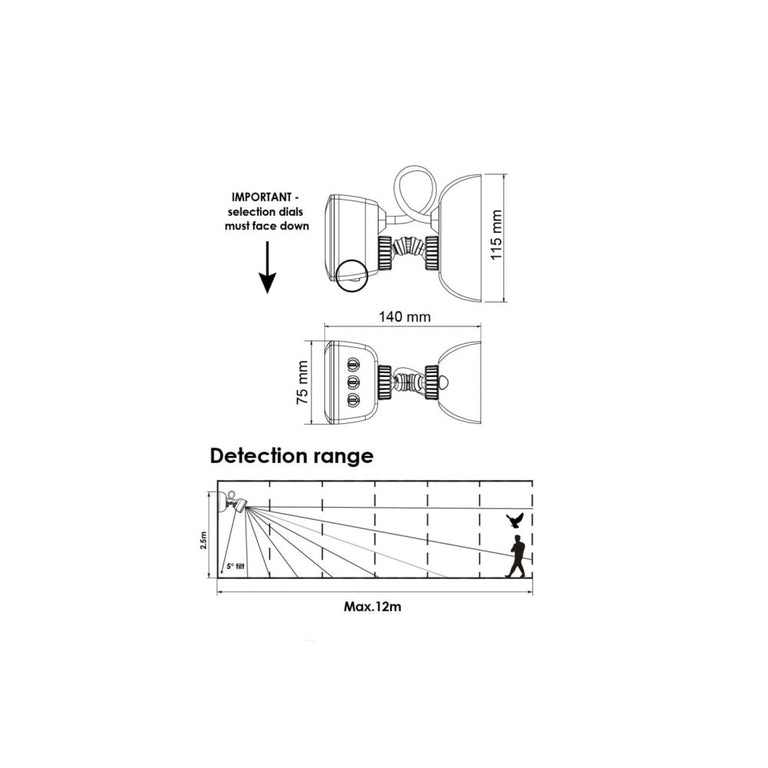Pixie Smart PIR Outdoor Sensor White - SMS862WF/WH/BTAM