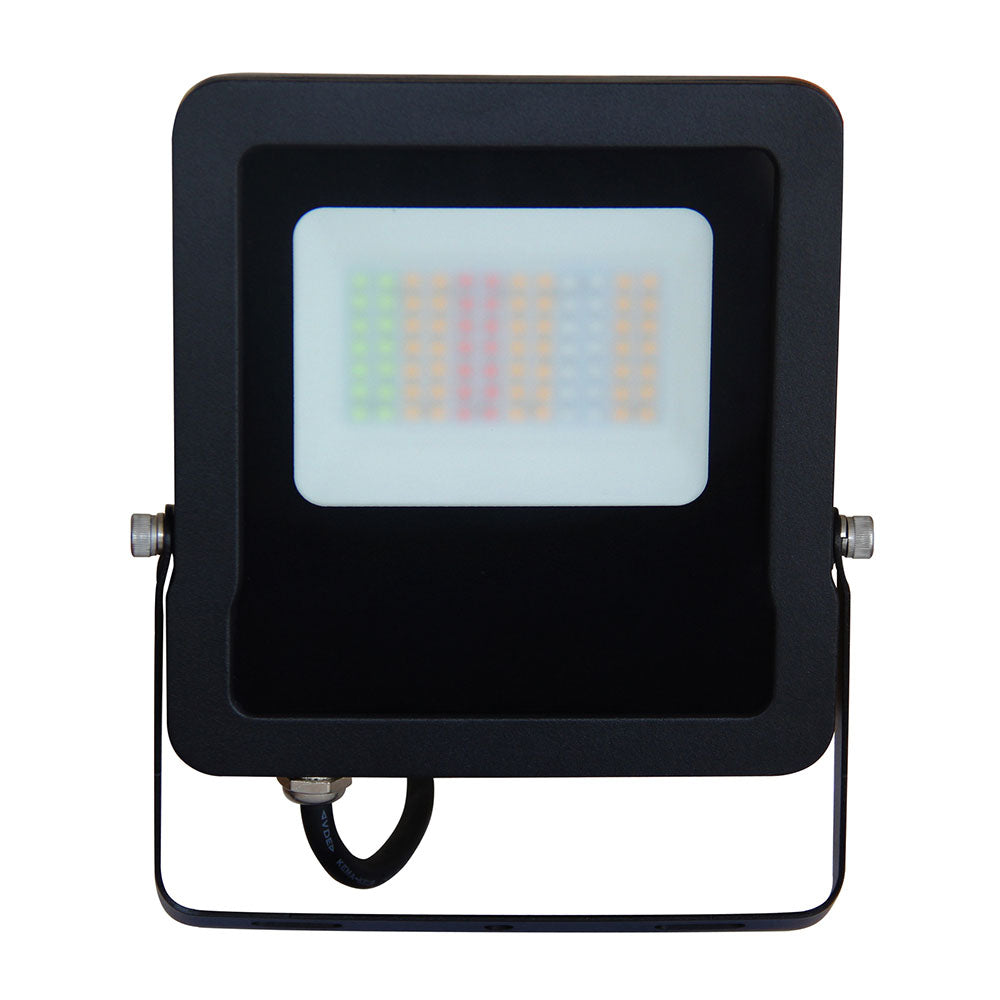 Smart 30W LED Dimmable Floodlight Black / Daylight + RGB - SMTFLOOD2