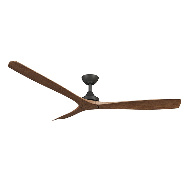 Spitfire 60" DC Ceiling Fan Black Motor / Koa Polymer Blades - SPD60BKKA