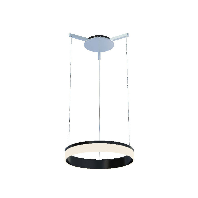 Rings 46 17W LED Pendant Black / White Warm White - SPL3200/46 BK