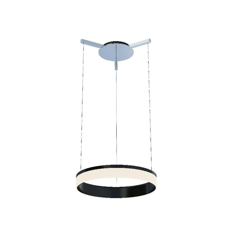 Rings 46 17W LED Pendant Black / White Warm White - SPL3200/46 BK