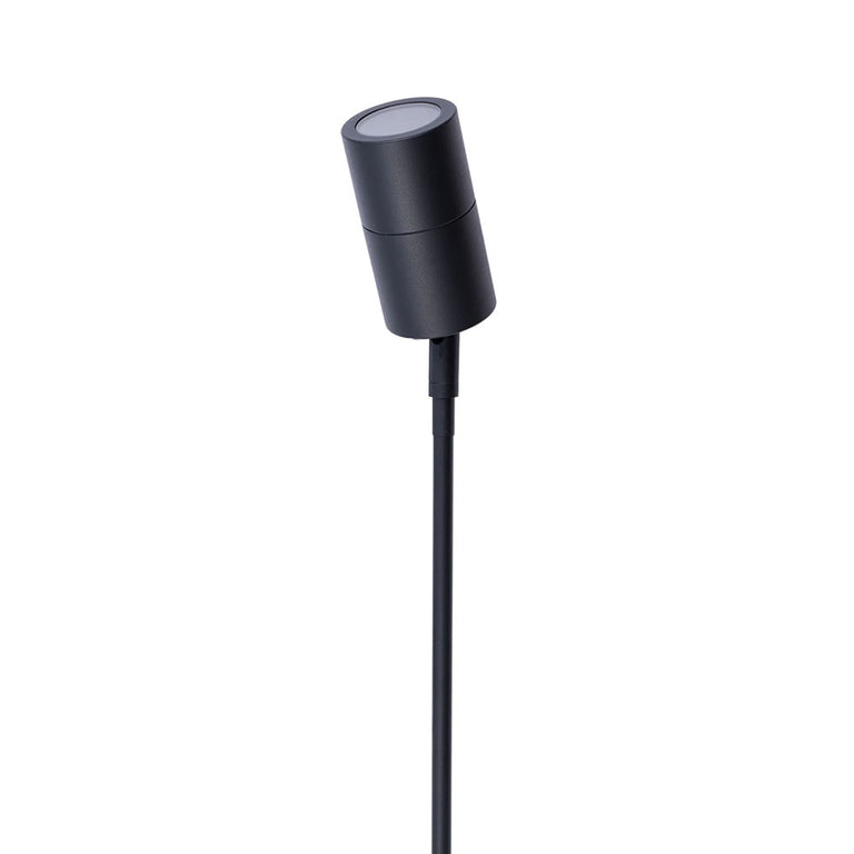 Poseidon 12V MR16 Adjustable Spike Light Black - SPMSBL