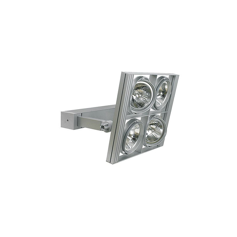 Four RL111 Gimble Frame Spotlight Silver - SR4-SI