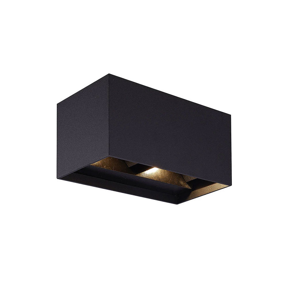 Outdoor 4 x 5W LED Up / Down Wall Light Black / Tri-Colour - ST254-BKTC4X5