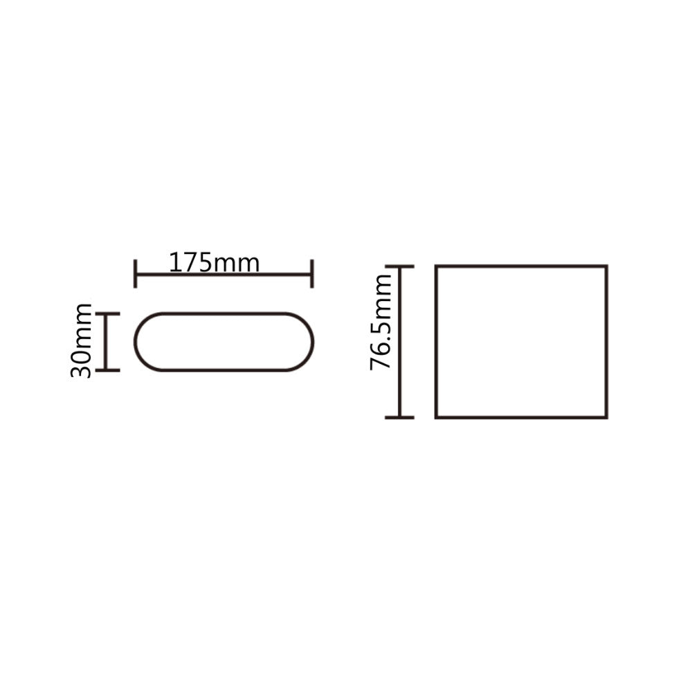 Eltanin 17 7W 12V DC LED Wall Light Black / Tri-Colour - ST363/BK/TC(12V)