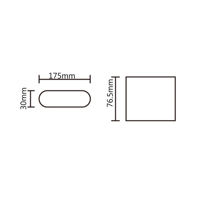 Eltanin 17 7W 12V DC LED Wall Light Black / Tri-Colour - ST363/BK/TC(12V)