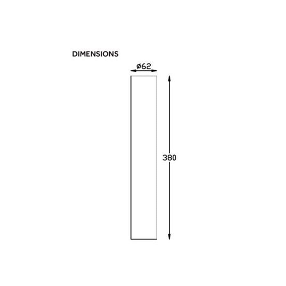 Gomeisa 13 Bollard Extension Titanium - ST5163/TTM