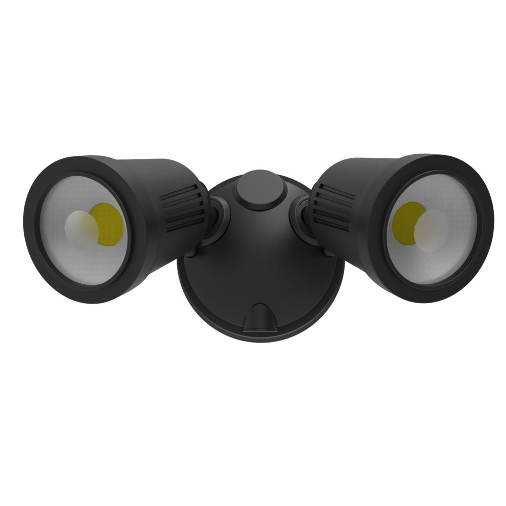 Stargem IV 2 x 12W LED Floodlight Black / Tri-Colour - SE7070/2TC/BK