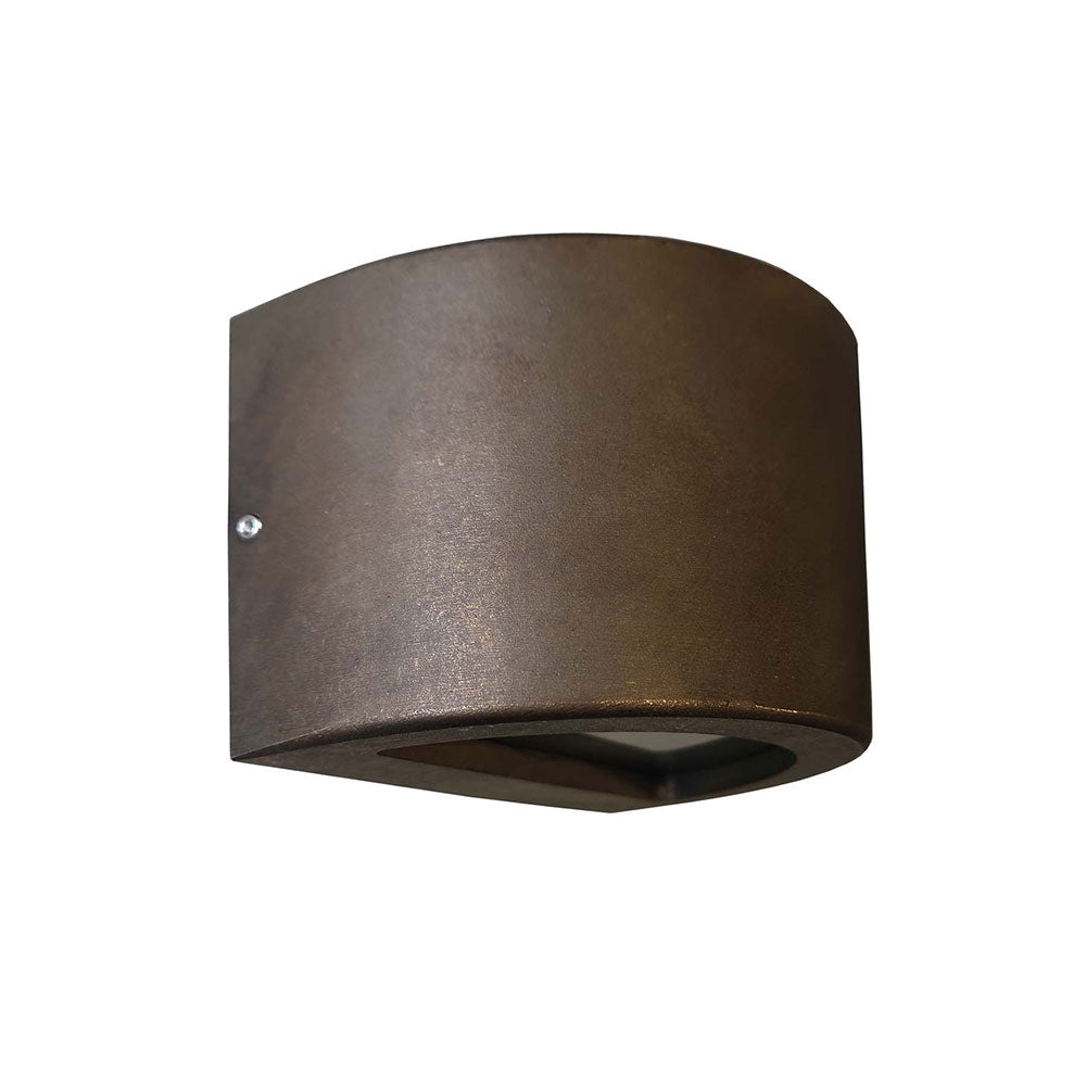 Exterior Curved 12~24V AC / DC G4 Surface Mounted Step Light Antique Bronze - STE23