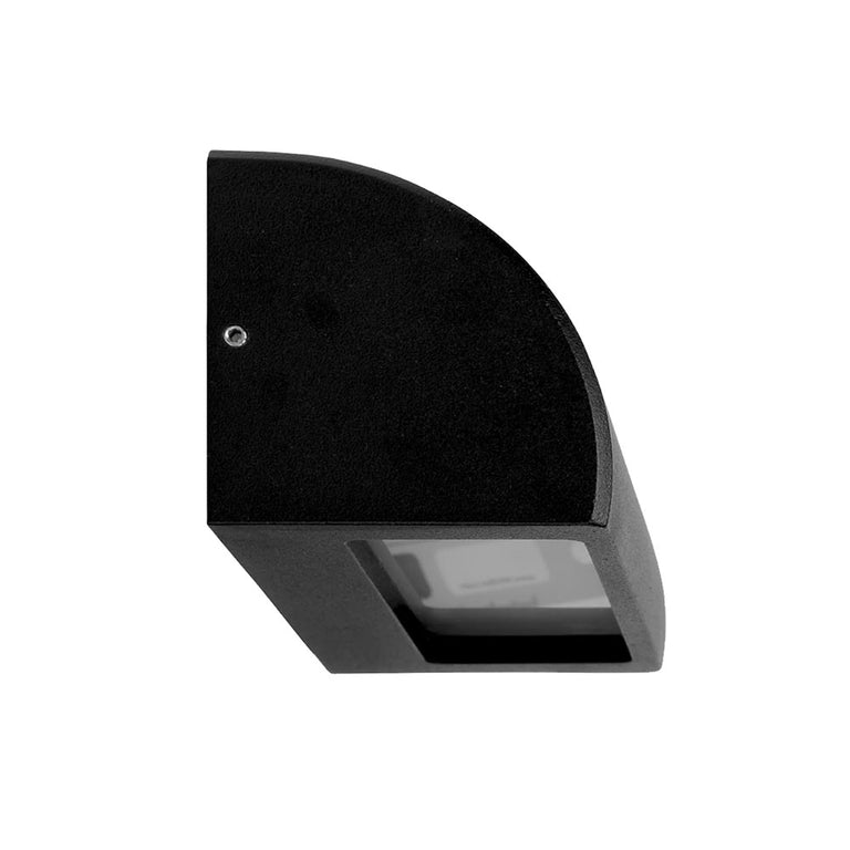 Exterior 12~24V AC / DC G4 Surface Mounted Step Light Matt Black - STE25