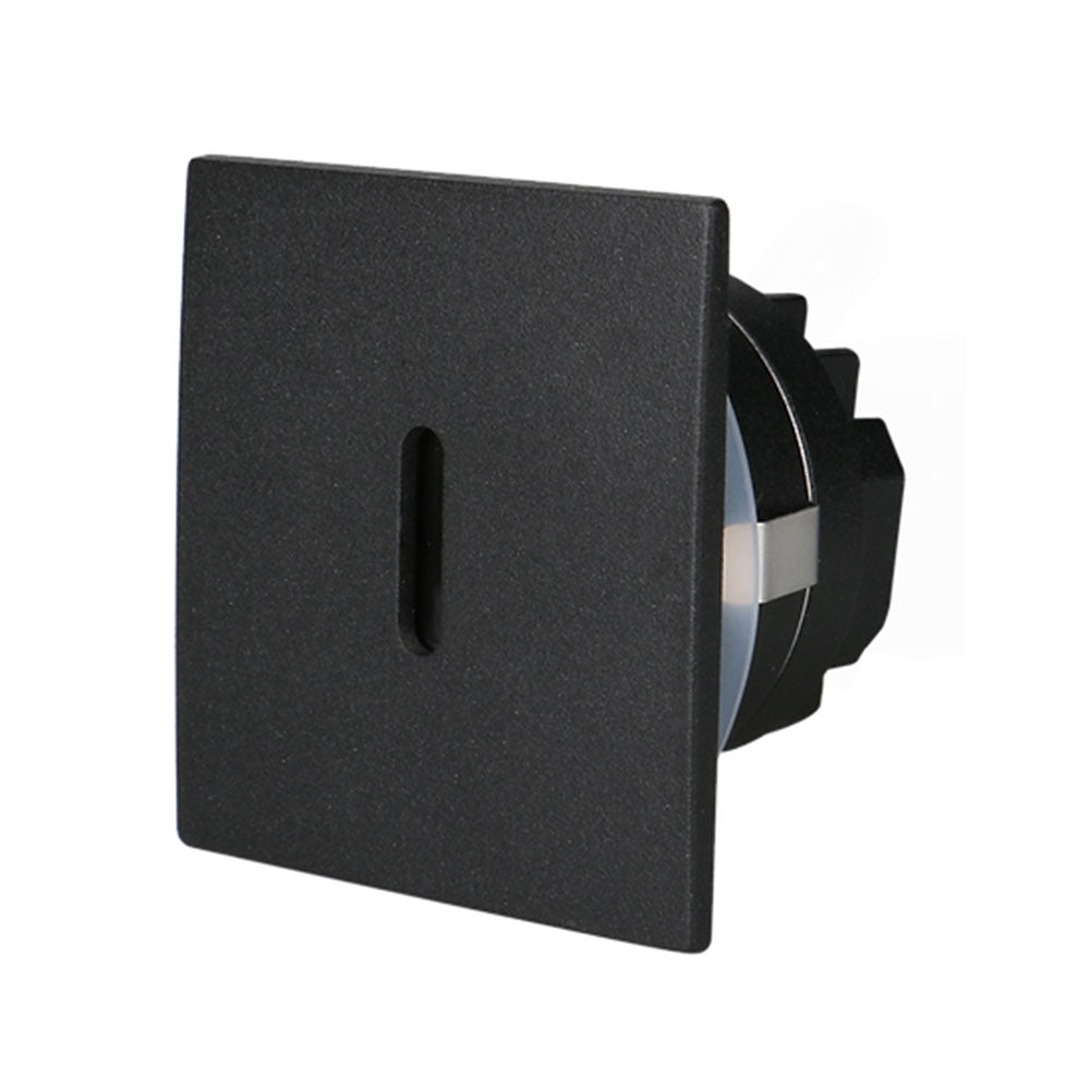 Mintaka 6 3W LED Dimmable Square Step Light Black / Tri-Colour - STEP-516BK/TC