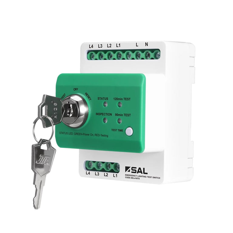 Steward 240V Rated 16A Four Pole Emergency Lighting Test Switch - SEL416TS
