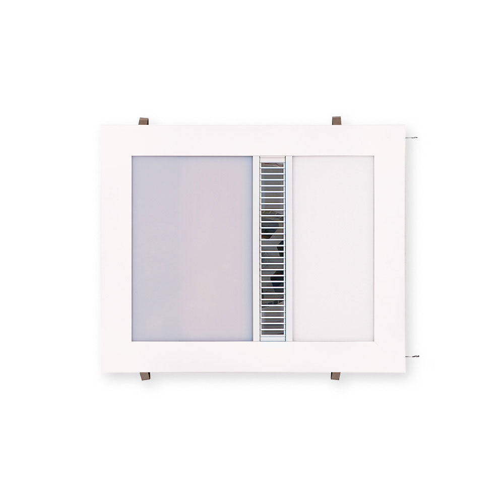 St Moritz 1000W Compact Bathroom Heater & Exhaust With LED Panels White / Tri-Colour - STMORITZ/SML/WH