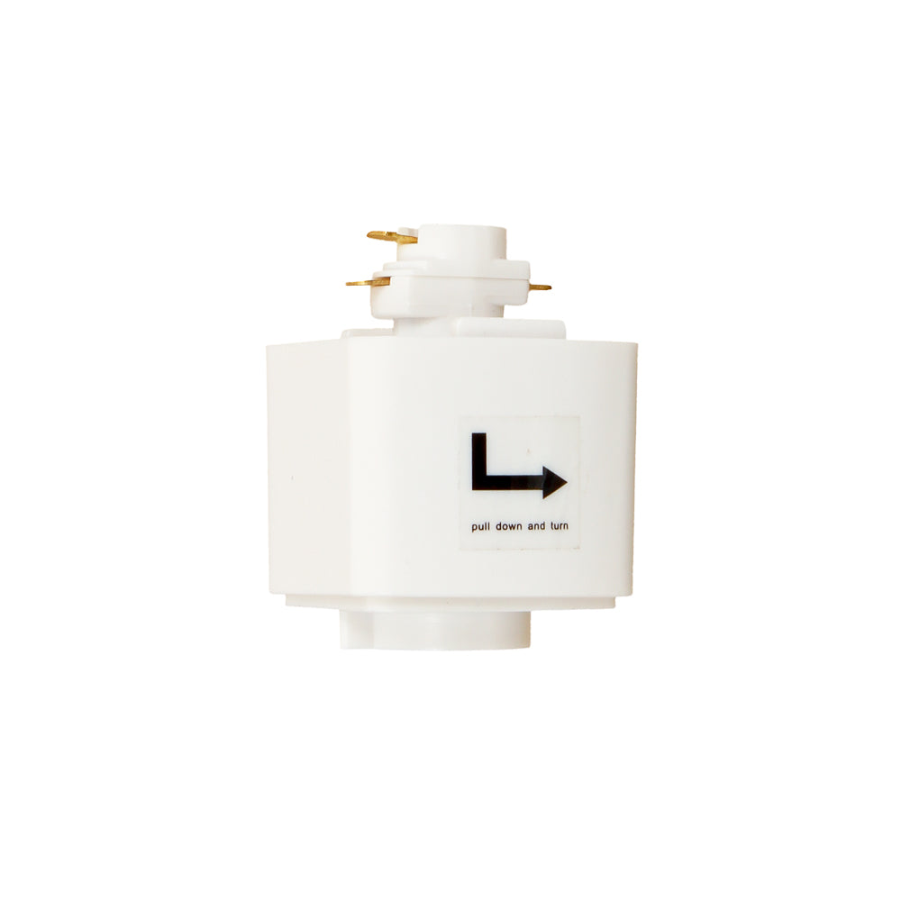 Single Circuit Track Adaptor White  - STR4808 WH