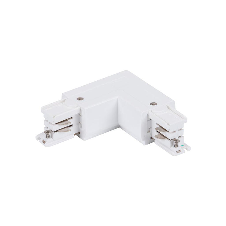 Three Circuit Track L Shaped Joiner White - STR4894WH
