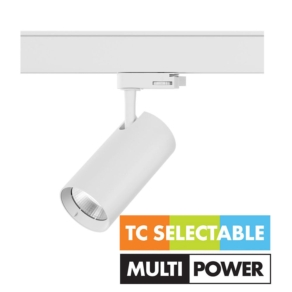Unitrek Single Circuit 21W / 30W LED Track Light White / Tri-Colour - STR9017/30TC/DP/WH