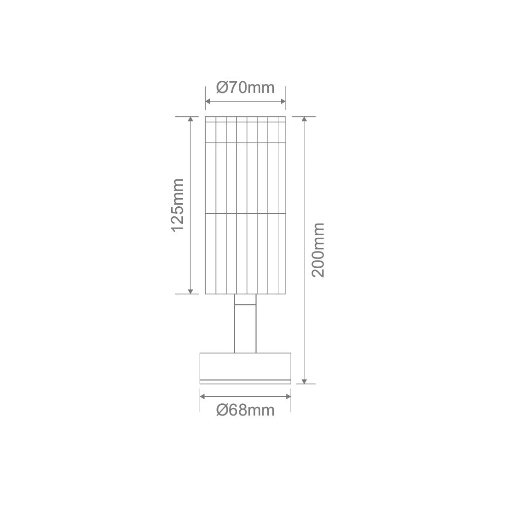 Stria-1 12V DC Single Adjustable Outdoor LED Wall Light White / Tri-Colour - 11234