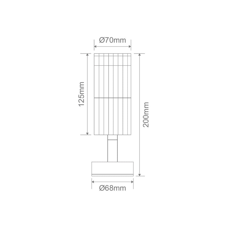 Stria-1 240V Single Adjustable Outdoor LED Wall Light White / Tri-Colour - 11210