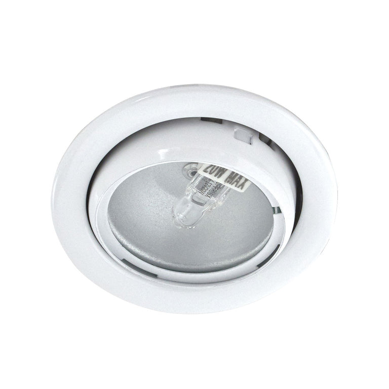 Eyeball Tiltable Furniture Light 12V AC / DC 20W Low Voltage Light White - SVU-13-WH