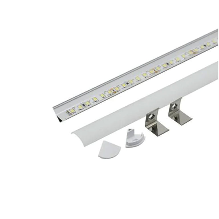 Corner Mounted 3 Meter Aluminium LED Profile Silver -  SW-A1616-3M