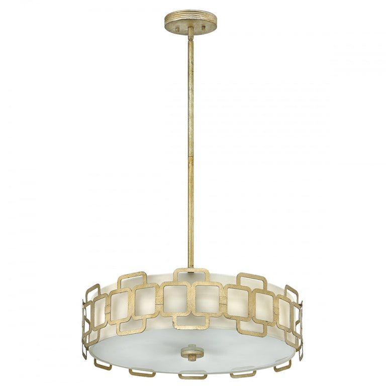 Sabina 4 Light Pendant Silver Leaf - HK-SABINA-4P