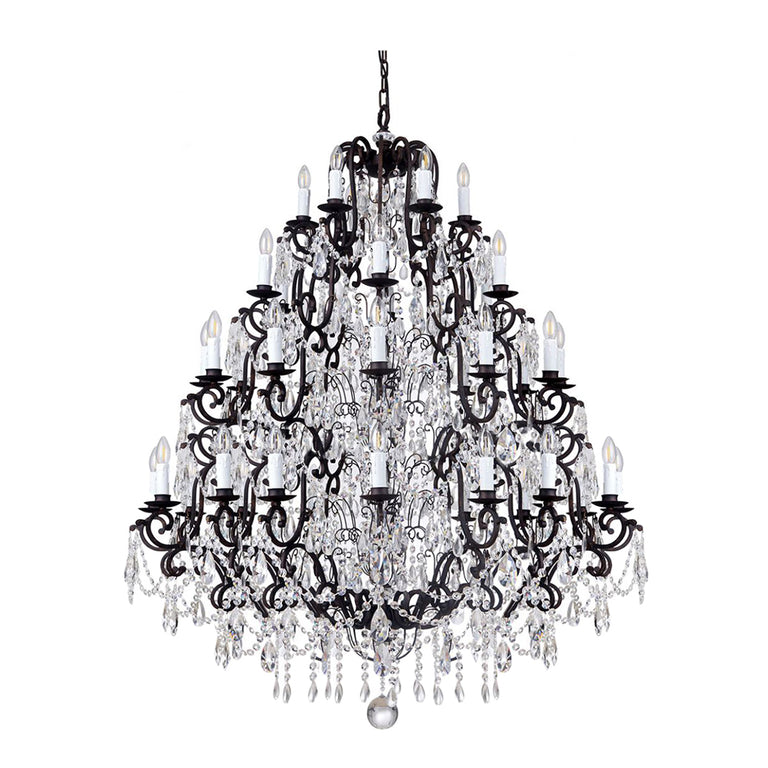 Salzburg 36 Light Crystal Chandelier Bronze