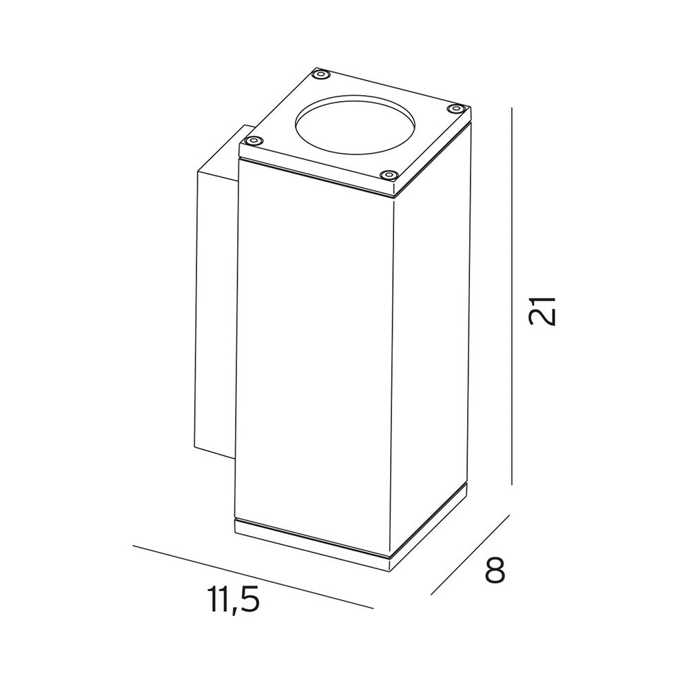 Sandvik Wall Light Large Graphite - NLYS.1730GR