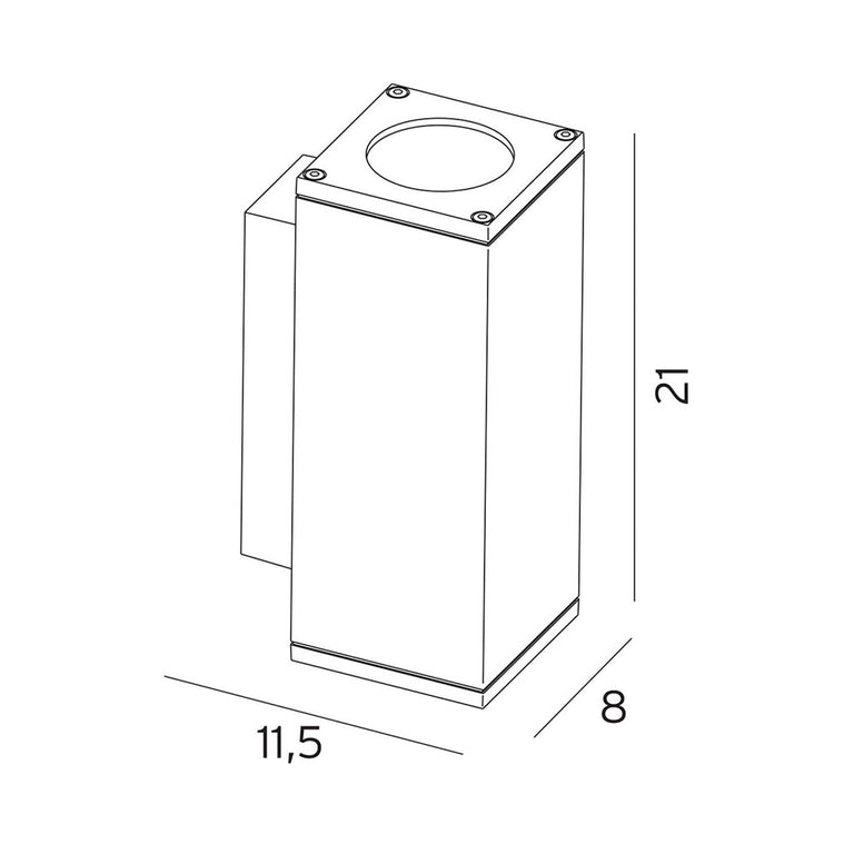Sandvik Wall Light Large Graphite - NLYS.1730GR