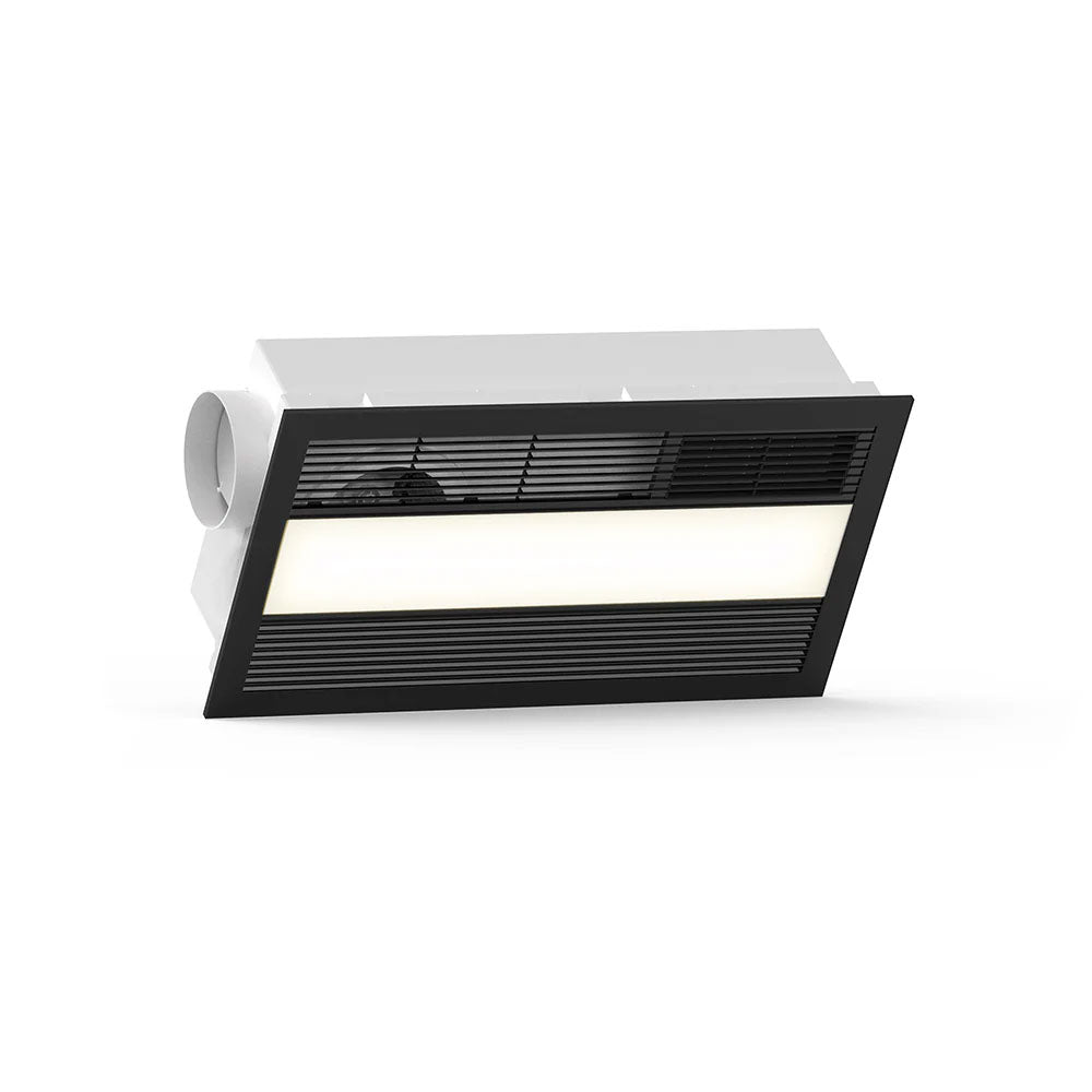 Santorini 4 in 1 Thermal Bathroom Unit Black - SANTORINI/BK