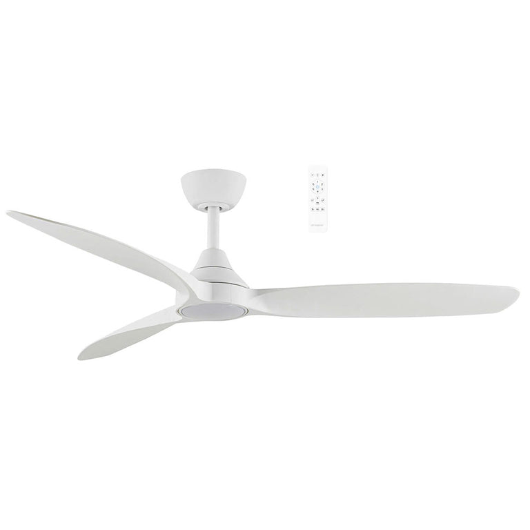 Seaforth 52" DC Smart Ceiling Fan With WIFI Remote Control + LED Light Matt White - MDCS1333W