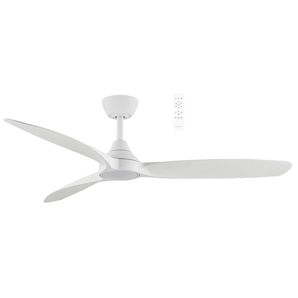 Seaforth 56" DC Smart Ceiling Fan With WIFI Remote Control + LED Light Matt White - MDCS1433W