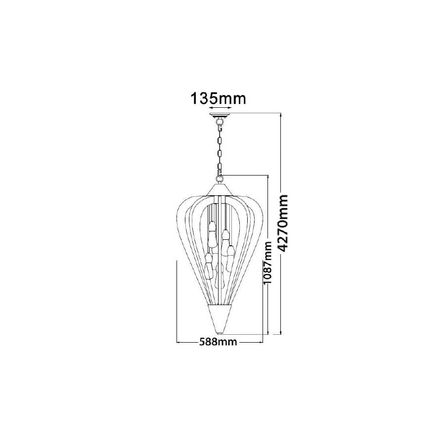 Tuscan Coffee Large Pendant - Senorita3