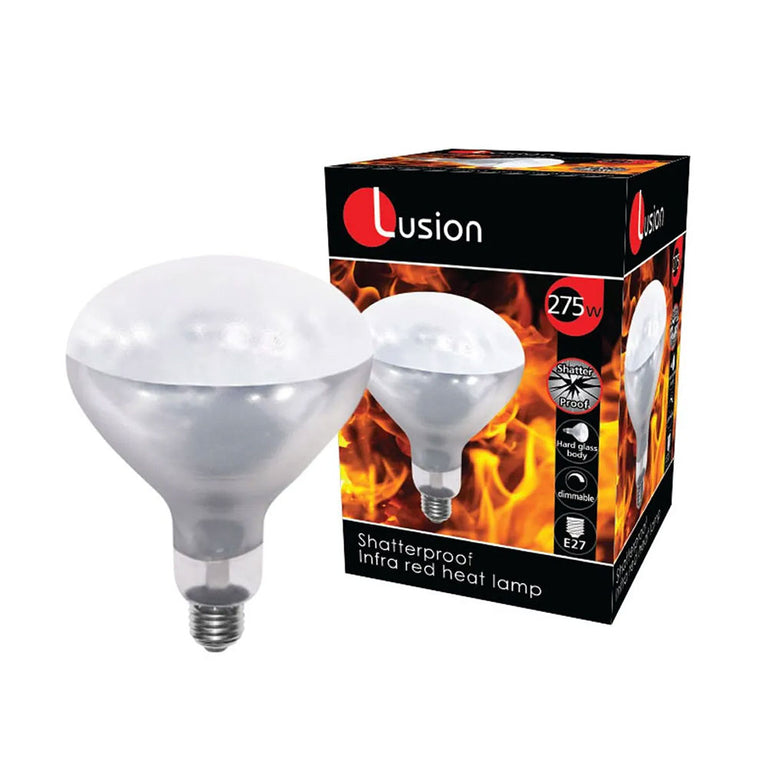 Shatterproof 275W E27 Infra Red Heat Lamp - HEAT275WESSP