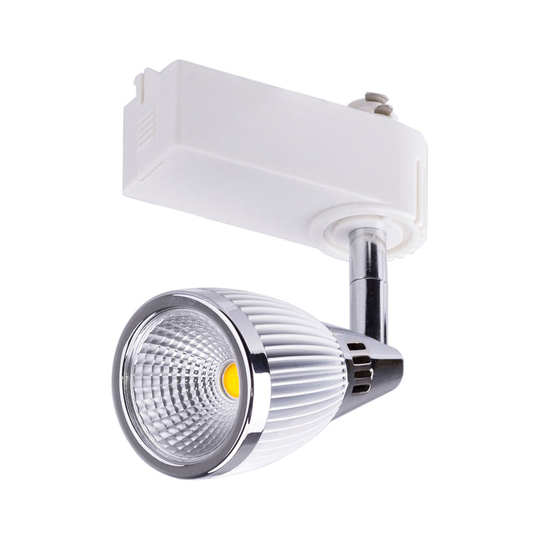 Shuttle 9W LED Dimmable Tracklight Chrome/White Finish / Daylight