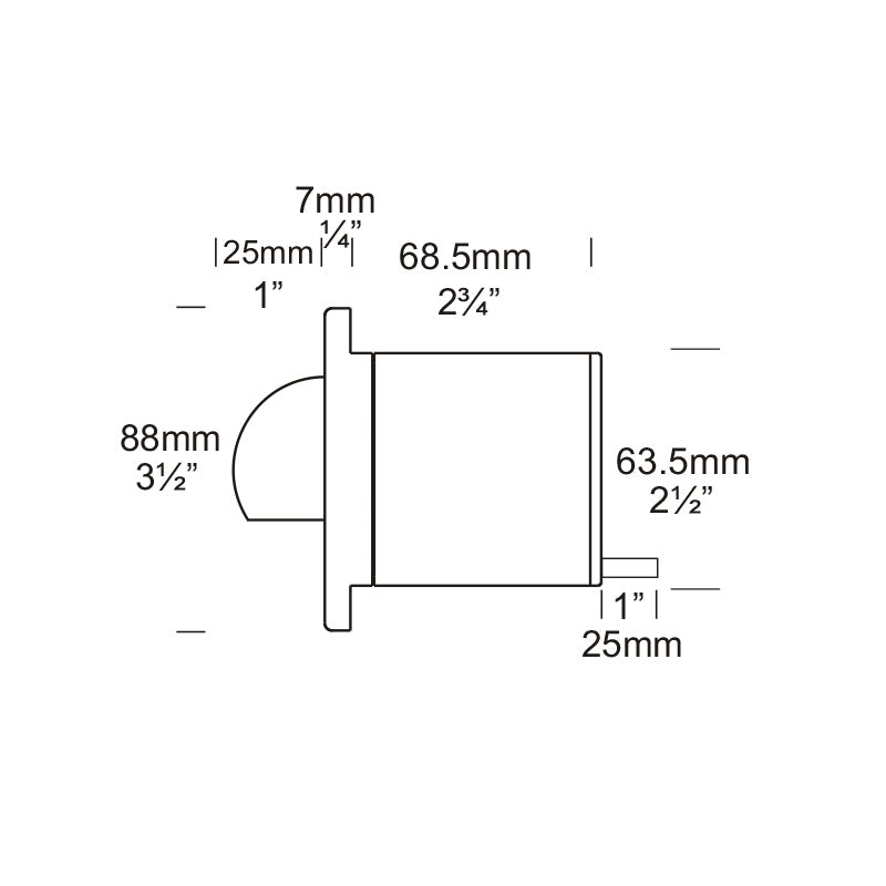 Step Lite Solid Eyelid 12V /24V Copper - SLS/COP