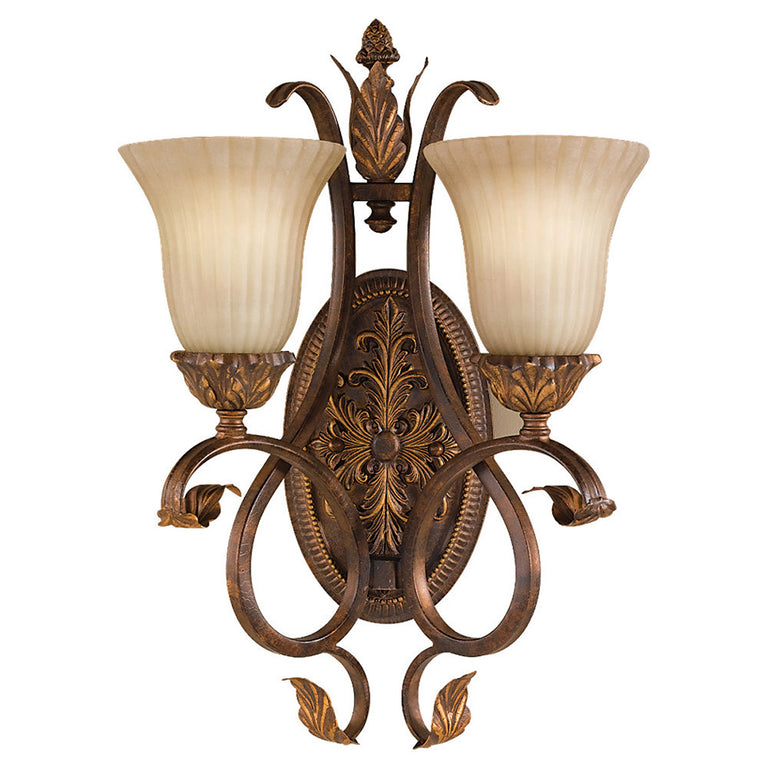 Sonoma Valley 2 Light Wall Light Aged Tortoise Shell - FE-SONOMAVALLEY2