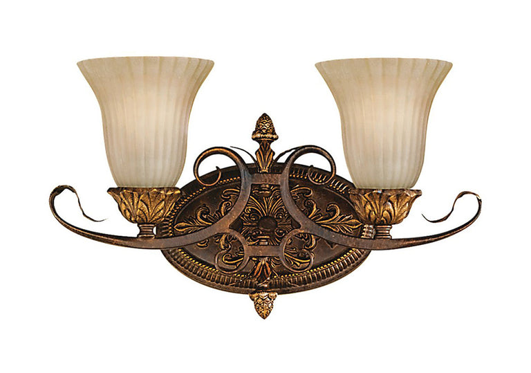 Sonoma Valley 2 Light Wall Light Aged Tortoise Shell - FE-SONOMAVALLEY-VS