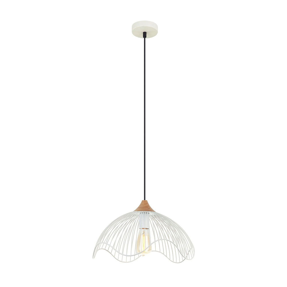 Modern Iron Dome Pendant White - SPIAGGIA2