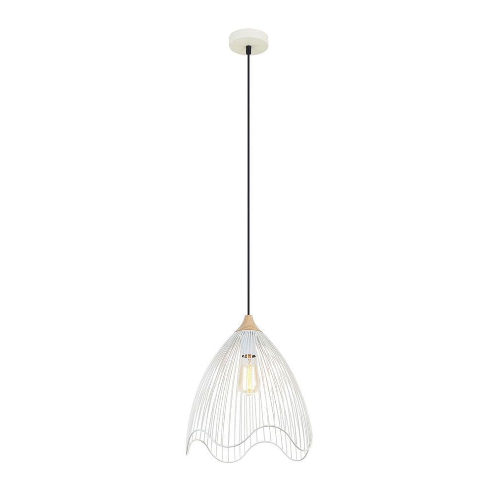 Modern Iron Cone Pendant White - SPIAGGIA4
