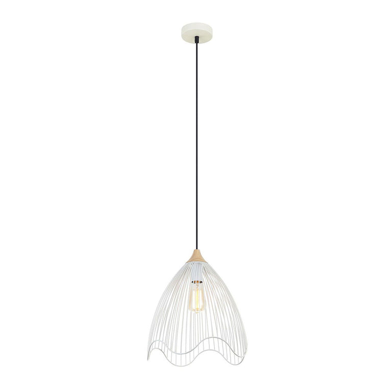 Modern Iron Cone Pendant White - SPIAGGIA4